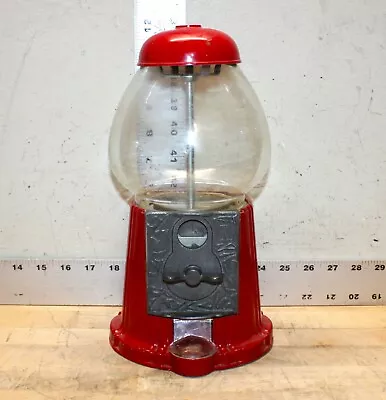 Vintage 11.5 Inch Candy Gumball Machine Metal With A Glass Globe • $19.99