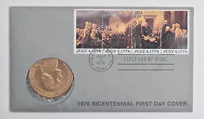1776-1976 Bicentennial American Revolution US Mint Medal Coin Stamp Cover *0721 • $5.95