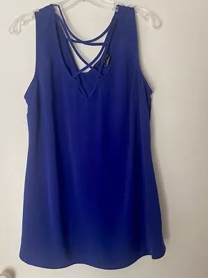 City Chic Colbalt Blue Sleeveless Top Size XS • $7.99