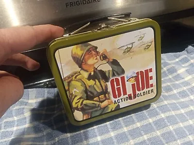1998 Metal GI Joe Action Soldier Mini Lunch Box /Storage Container For Soldiers  • $7