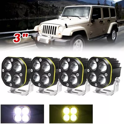 3inch LED Work Light Flood/Spot Cube Pods Bar Driving Fog Lamp Offroad Truck SUV • $38.90