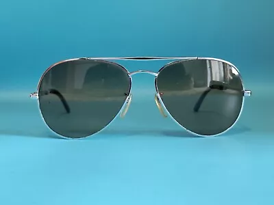 Vintage Metzler 9021 Silver Metal Pilot Sunglasses Made In Germany #b118 • $50