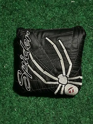 TAYLORMADE SPIDER MALLET PUTTER HEADCOVER - Black Cover GREAT • $12.95
