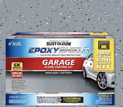 Rust-Oleum 317236 Gray Indoor Epoxy Shield Garage Floor Coating Kit • $80