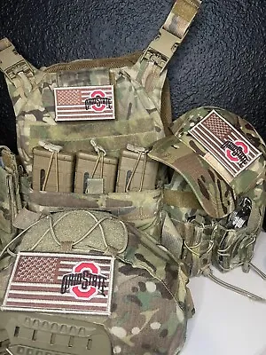 Military Combat American Flag Ohio State Buckeyes Football Patch - NCAA • $6