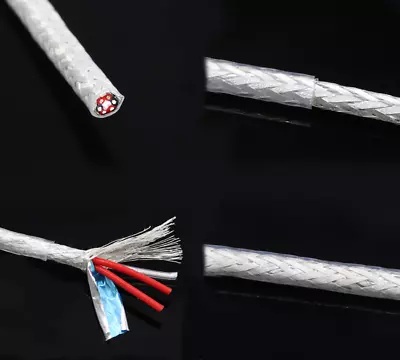 FEP Silver-Plated Copper Shield Cable Twist Wire 2/3/4/6-Core 0.15/0.2-0.5mm² • $2396.62