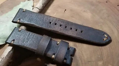 23mm For U-boat Handmade Watch Strap  Genuine Leather Oiled Dalipi Crafts • £37.60
