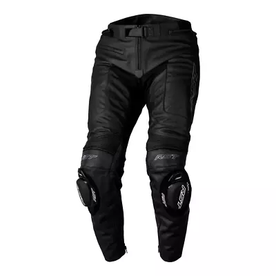 RST S1 CE AAA Leather Motorcycle Motorbike Trousers Jeans - Black • £199.99