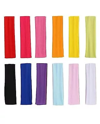 5cm Wide Plain Stretchy Fabric Headband Kylie Band Yoga Headband Hair Bandeau • £2.17