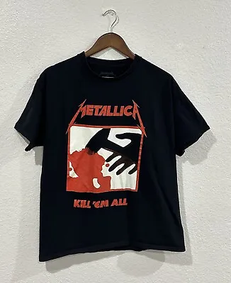 Metallica Kill ’Em All Shirt Adult Large Black Graphic Band Tee Tour Mens • $40