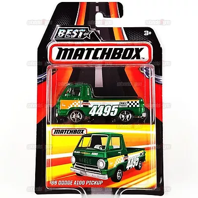 66 DODGE A100 PICKUP Green MB683- Best Of Matchbox 1:64 MBX Mattel RUBBER TIRES • $5.87