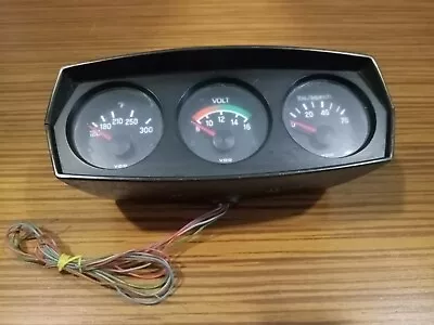 Vintage VDO Mini Cockpit GaugesTemp-Volts-Oil Pressure Normal Wear(Rare And... • $400