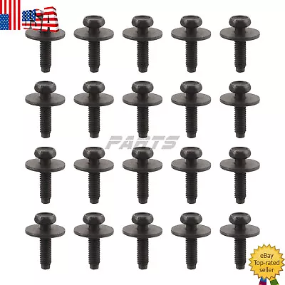 20x M6-1.0 X 20Mm Flanged Button Head Socket Cap Screw Bolts Allen Socket Drive • $8.88