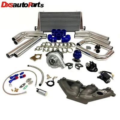 T03/04 .63 Turbo Charging Kit For Honda Civic D Series D16 D15 Intercooler BOV • $759.99