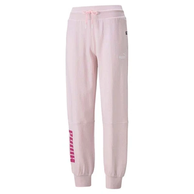 $23.45 • Buy Puma Power Colorblock Drawstring Sweatpants Womens Pink Casual 670501-16