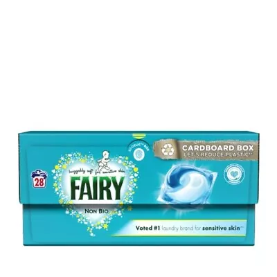 28 Wash Fairy Non Bio  Clothes Washing Laundry Detergent Pods • £12.49