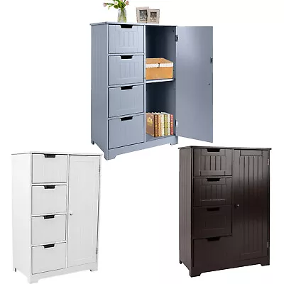 $89.99 • Buy Storage Cabinet With Drawers Tower Organizer Dresser Bathroom Furniture Unit