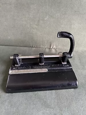 Vintage Master Products Three 3-Hole Punch Lever Model 1325 BLK • Made In U.S.A. • $21