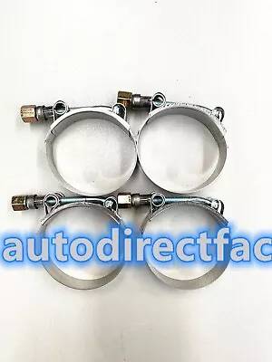 4PCS  2.5 Inch / 63mm ID Stainless Steel T-Bolt Silicone Hose Clamp (66-74mm) • $16