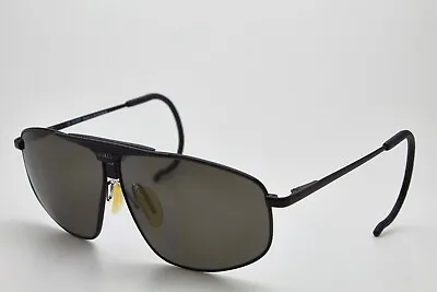 Vintage ZEISS Sunglasses  7920-200 64-9 Polarized Lenses Black Aviator Goggles • $208.06