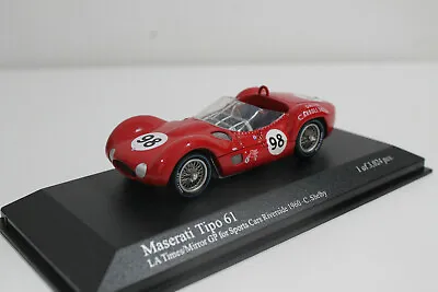 MINICHAMPS 400601298 Maserati Tipo 61 - LA Times/Mirror GP Riverside 1/43  #NEW • $56