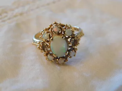 Opal 14K Yellow Gold Vintage Ring - For Repair - 4.4 Grams • $260