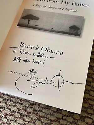 BARACK OBAMA Signed Autographed  Dreams From My Father  Book Inscribed • $749.99