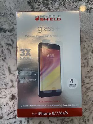 ZAGG Invisible Shield Glass+Extreme Impact & Scratch Protection IPhone 8/7/6s/6 • $11.99
