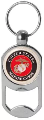 US Marine Corps Zinc Alloy Dog Tag Bottle Opener Key Chain Officially Licensed • $11.99