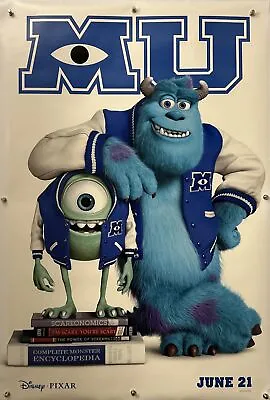 MONSTERS UNIVERSITY Original One Sheet Movie Poster - 2013 - DISNEY/PIXAR • $40