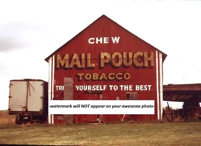 Mail Pouch Tobacco Barn PHOTO Sign Chewing Tobacco Ad Abandoned Ohio Farm • $5.68