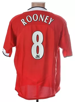 Manchester United 2004/2006 Home Football Shirt Jersey Nike L #8 Rooney • $89.99