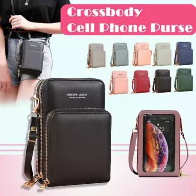 $15.31 • Buy Women Crossbody Phone Purse Touch Screen Bag RFID Blocking Wallet Shoulder Strap