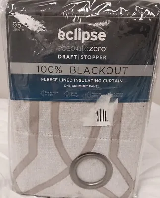 Eclipse Grommet Fleece Lined Insulating Curtain 50in X 63in Ambiance Lattice... • $12.95