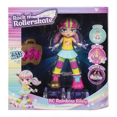 Rock N Rollerskate Rainbow Riley Remote Control 11  Doll Lights & Sounds Ages 3+ • £29.99