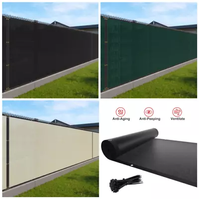 50ft Privacy Screen Fence Heavy Duty Fencing Mesh Shade Cover Trap Windscreen • $39.99