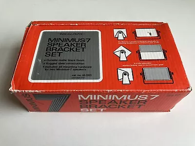 Realistic Minimus 7 Speaker Bracket Set 40-2031 Unused In Box Radio Shack • $49.99