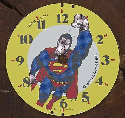 Superman Watch New Old Stock 31mm Dial For 1977 Dabs & Co. Superman Comics Watch • $29.99