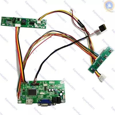 12V 4A Power Adapter + HDMI/VGA LCD Lvds Inverter Board Controller Diy Kit • $51.99