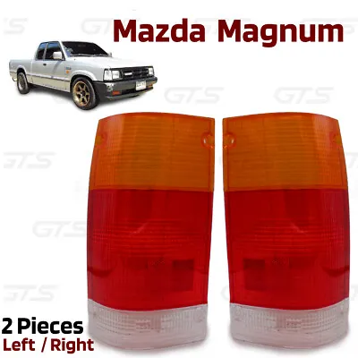 Pair Lens Tail Lights Rear Lamp Fits Mazda B2000 B2200 B2600 Magnum 1986 1995 • $29.30