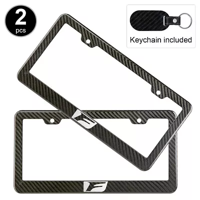 2pcs Set Lexus F-Sport Logo License Plate Frame Carbon Fiber Look Style Plastic  • $21.50