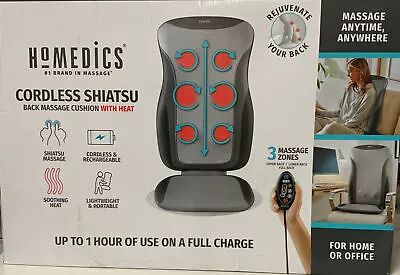 🔰 HoMedics Cordless Shiatsu Back Massage Cushion With Heat 🆕minor Defect‼️ • $72.99