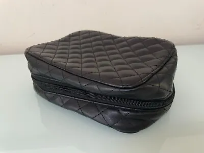 Trish McEvoy Black Quilted Makeup Planner With Pouches • $49.99