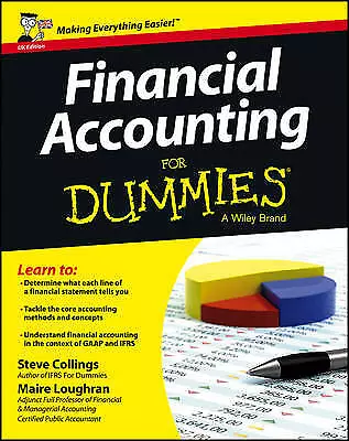 Loughran Maire : Financial Accounting For Dummies (UK Edi Fast And FREE P & P • £6.75