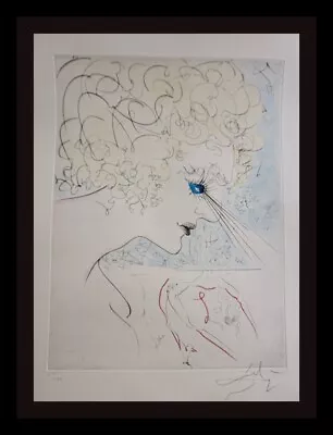 DALI La Venus Fourrures Head Hand Signed Etching Argillet Certified Surreal ART • $6000