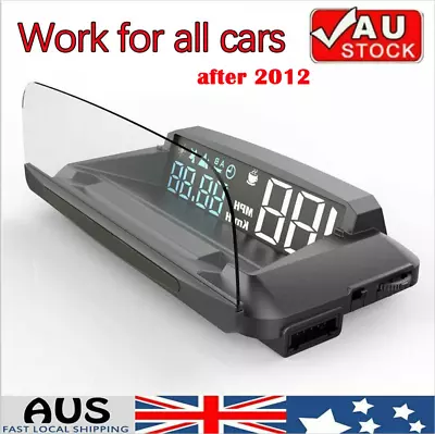 Car OBD Head Up Display Navigation HUD Mirror GPS Projection Speedometer Alam • $49.99