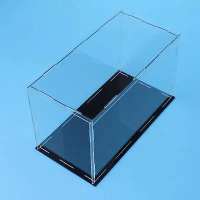 Acrylic Display Case Countertop Box- Dustproof Model Toy  Showcase Stand • £10.93