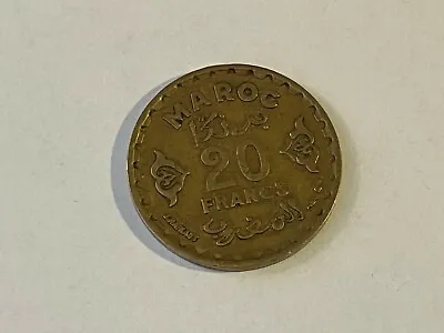 Maroc 20 Francs Coin 1371 • $15