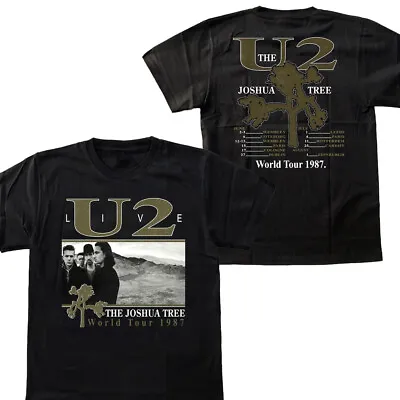 Vintage U2 Rock Band Live The Joshua Tree World Tour 1987 T-Shirt Fan Gift • $27.49