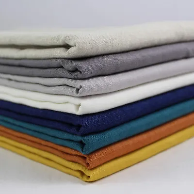 £0.99 • Buy Natural Washed 100% Linen Fabric 135cm Wide Per Metre & Samples